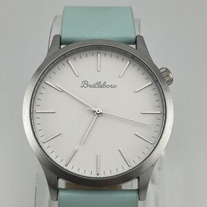 Bratleboro Tayrona Women's‎ Watch 38mm Case Blue Leather Band- New Battery
